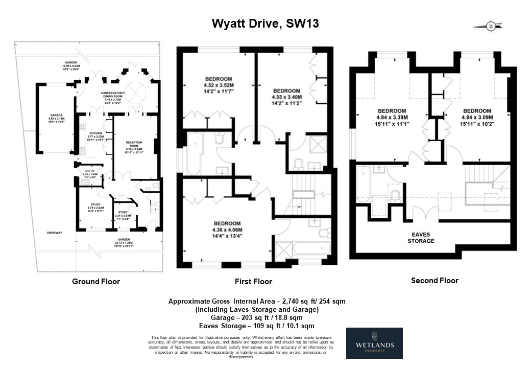 Wyatt Drive, London floorplan