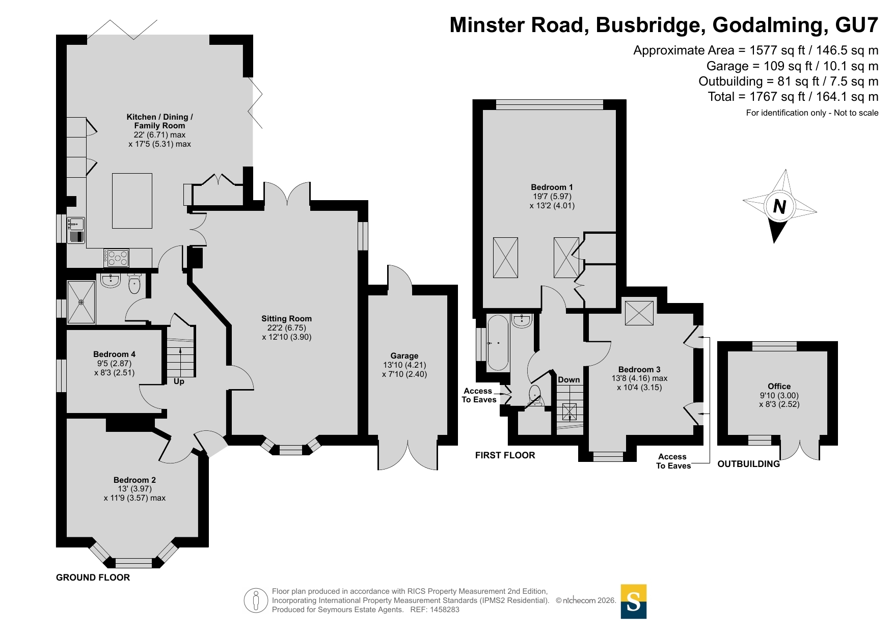 75, Minster Road, Godalming floorplan