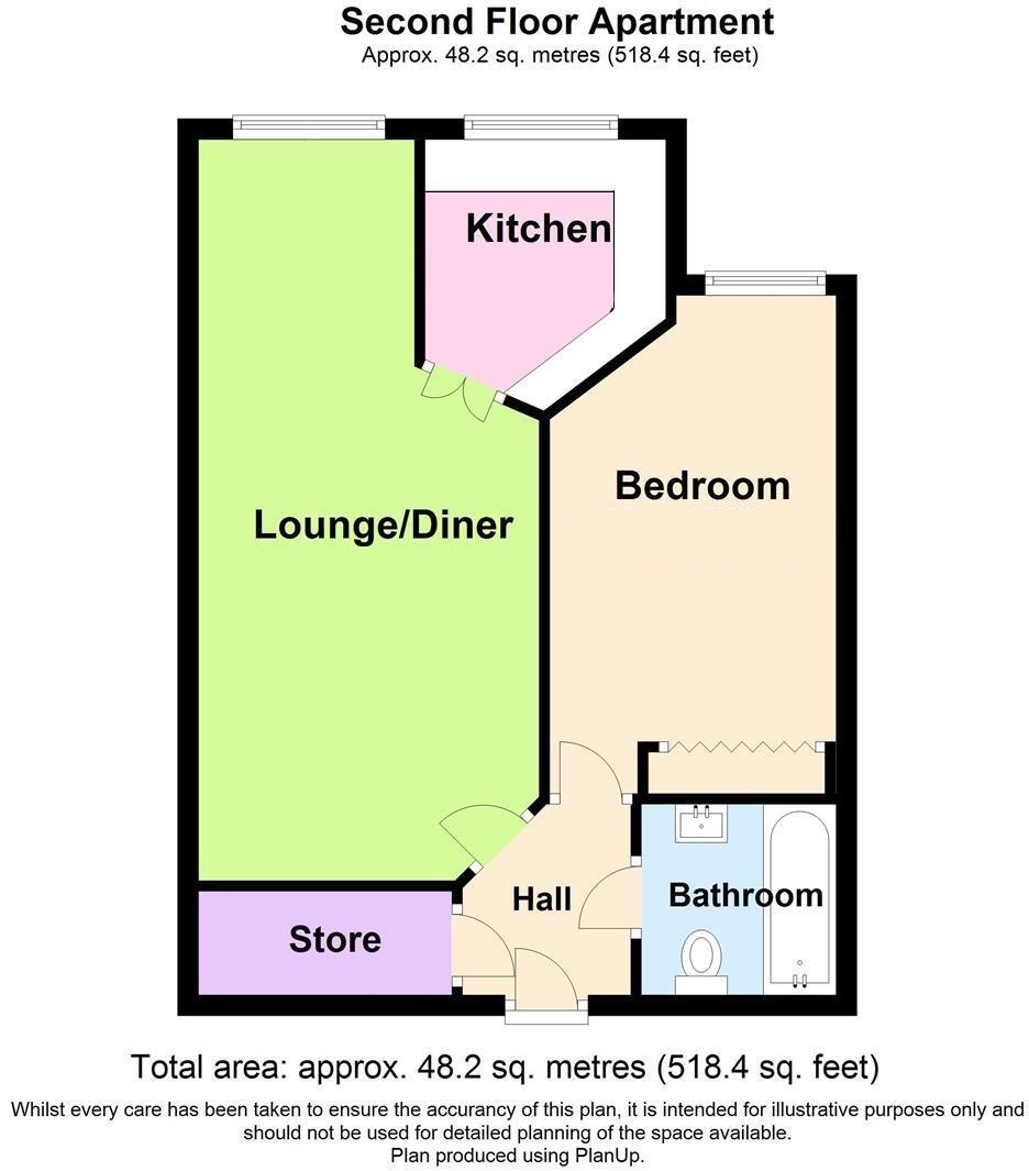 25, Clarence Court, Bare floorplan