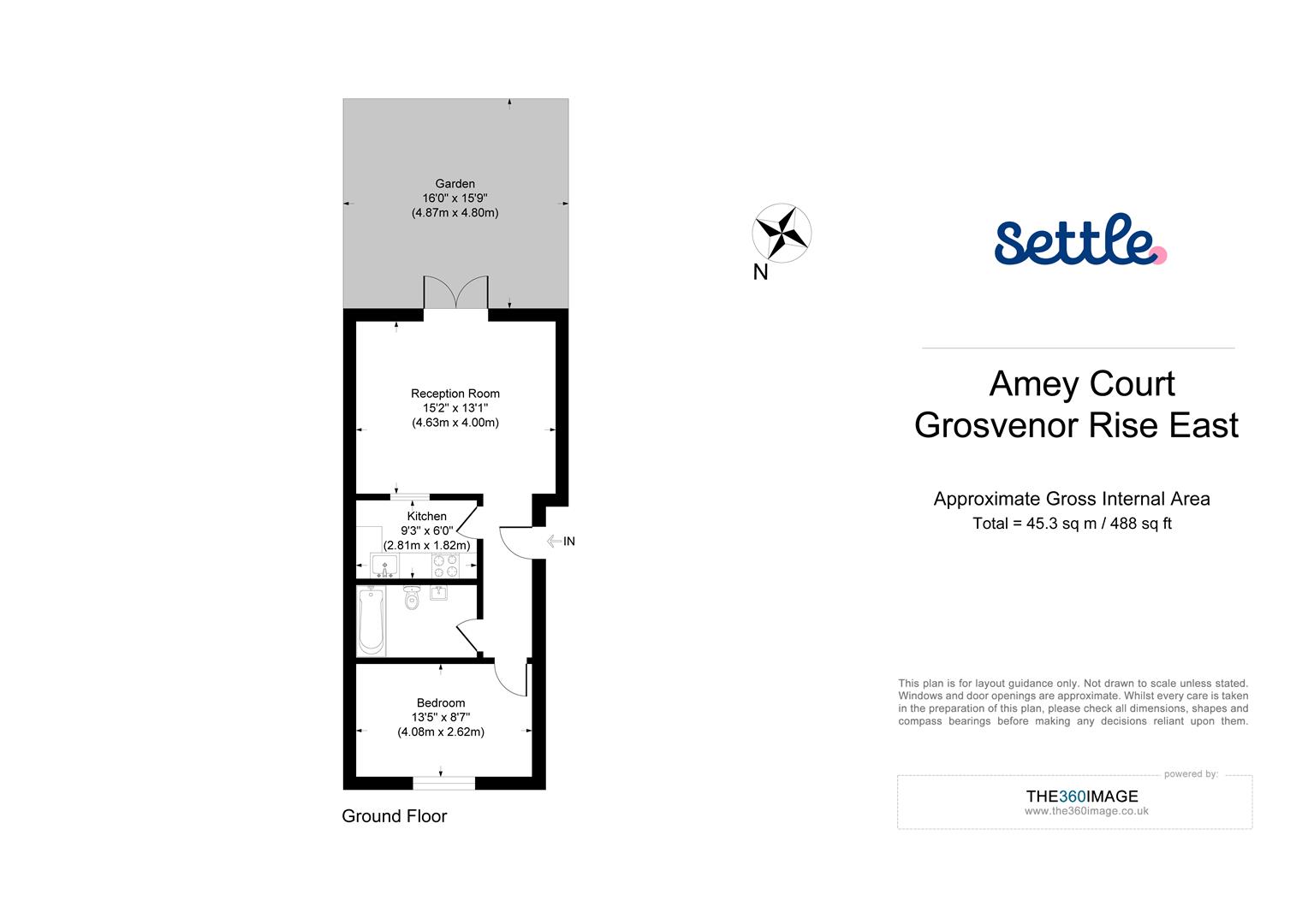 Flat 2, Amey Court, 1a, Grosvenor Rise East, London floorplan