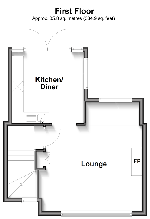 Front Street Ringwould, Deal floorplan