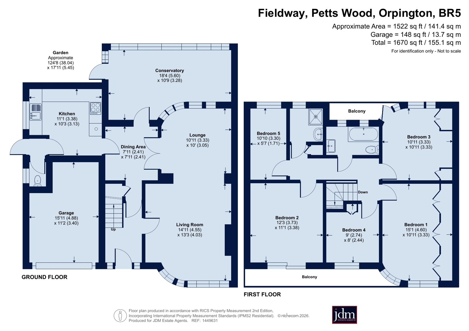 11, Fieldway, Orpington floorplan