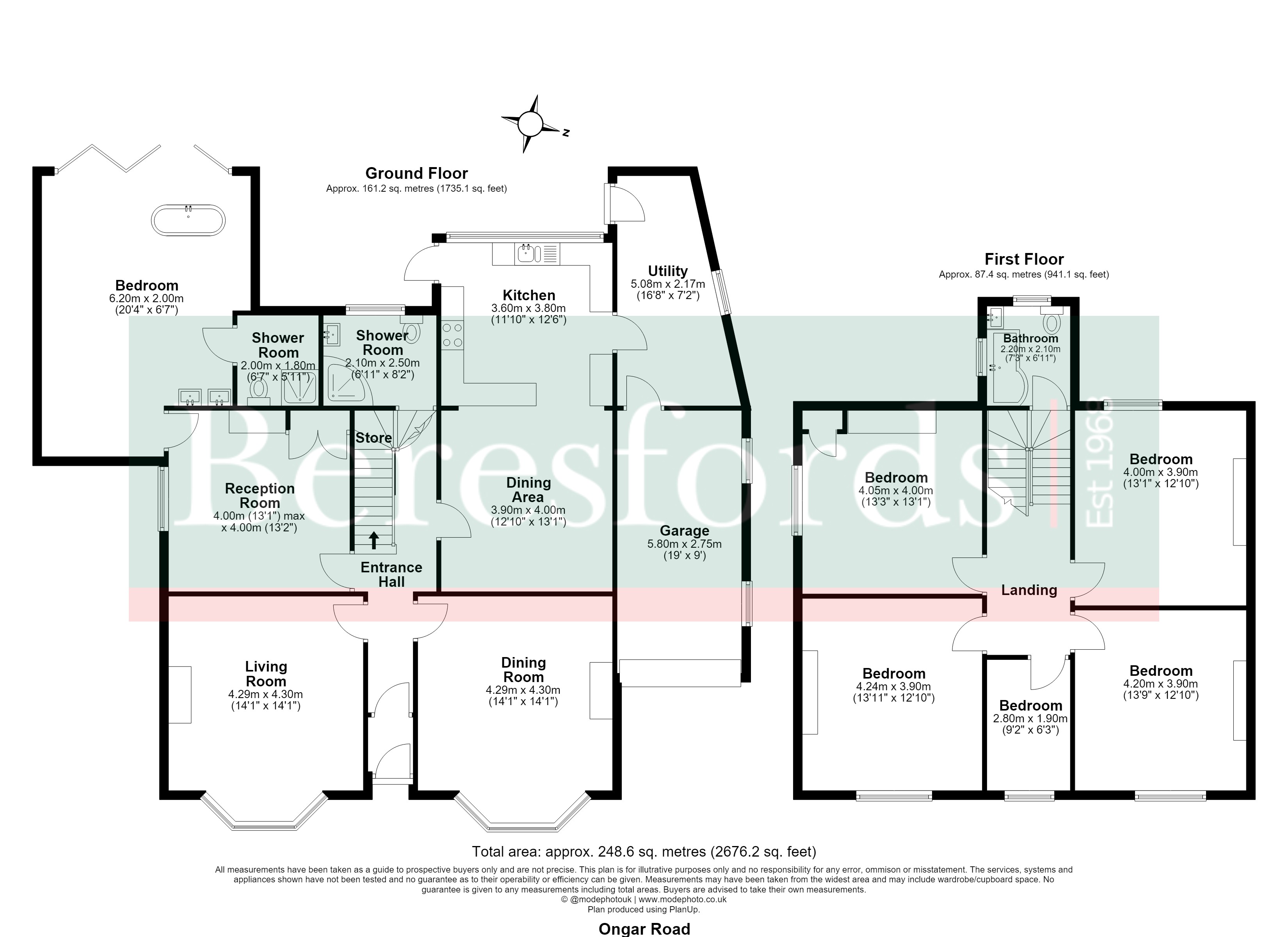 348, Ongar Road, Brentwood floorplan