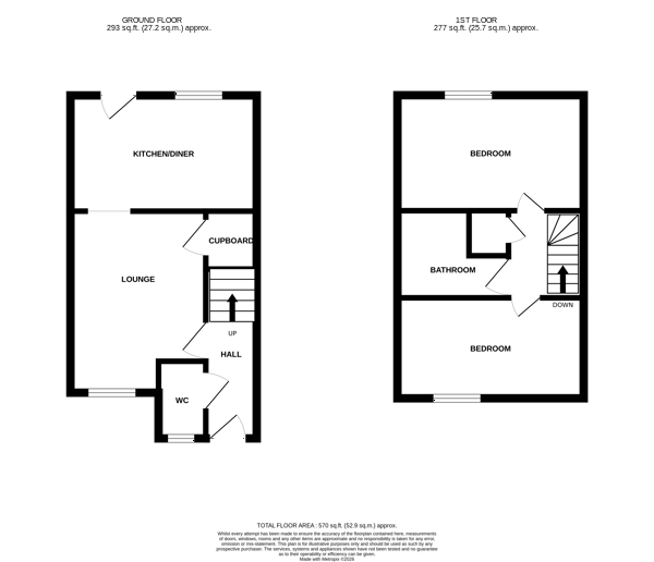44 Darwin Court, Nuffield Crescent, Great Yarmouth floorplan