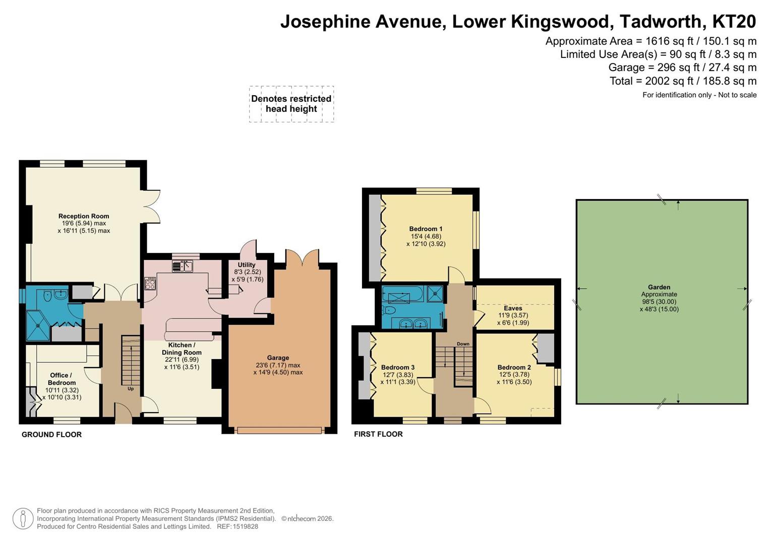 38, Josephine Avenue, Tadworth floorplan
