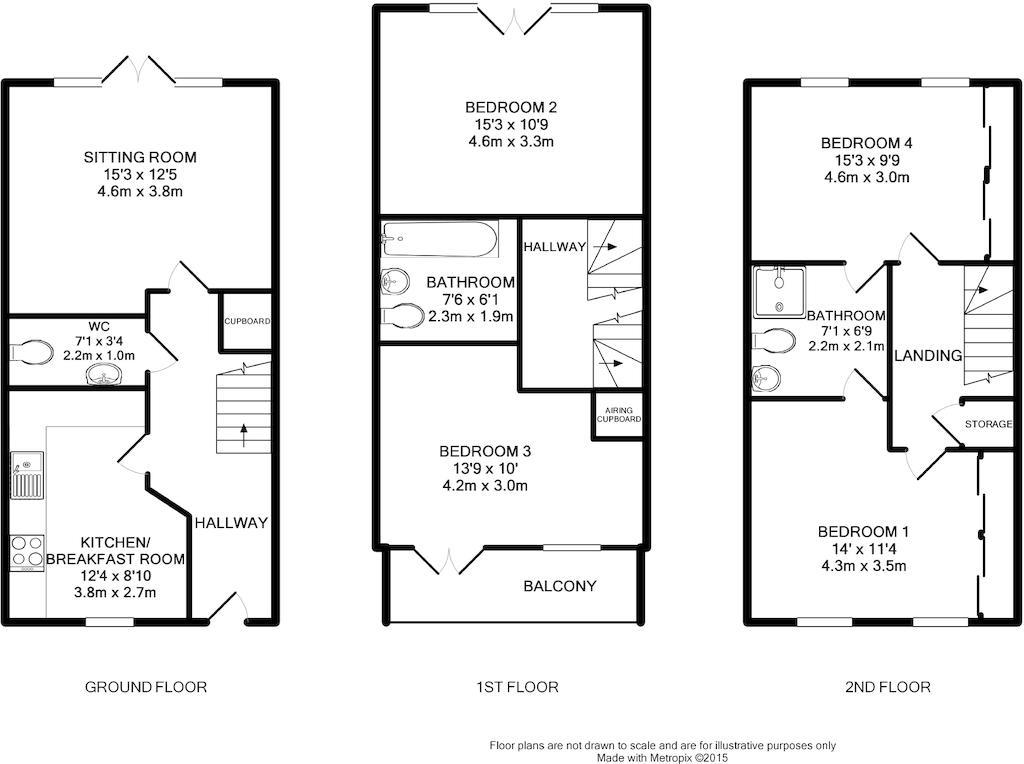 3, Wood Mead, Bristol floorplan
