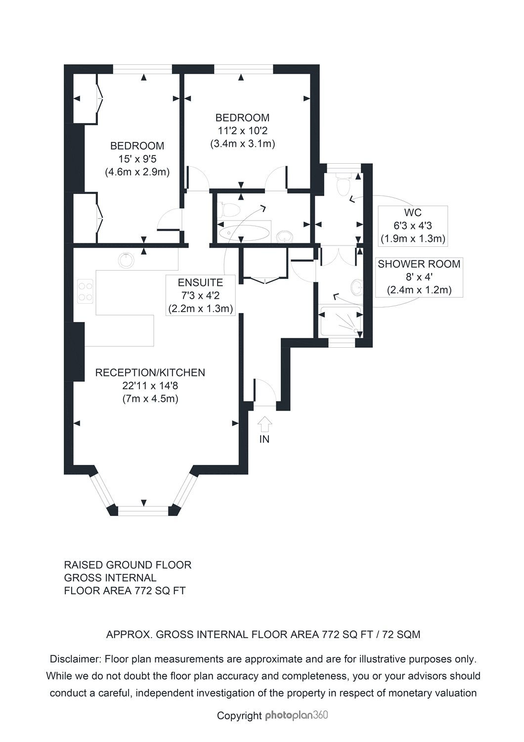 2 Bedrooms Flat to rent in Brondesbury Villas, London NW6