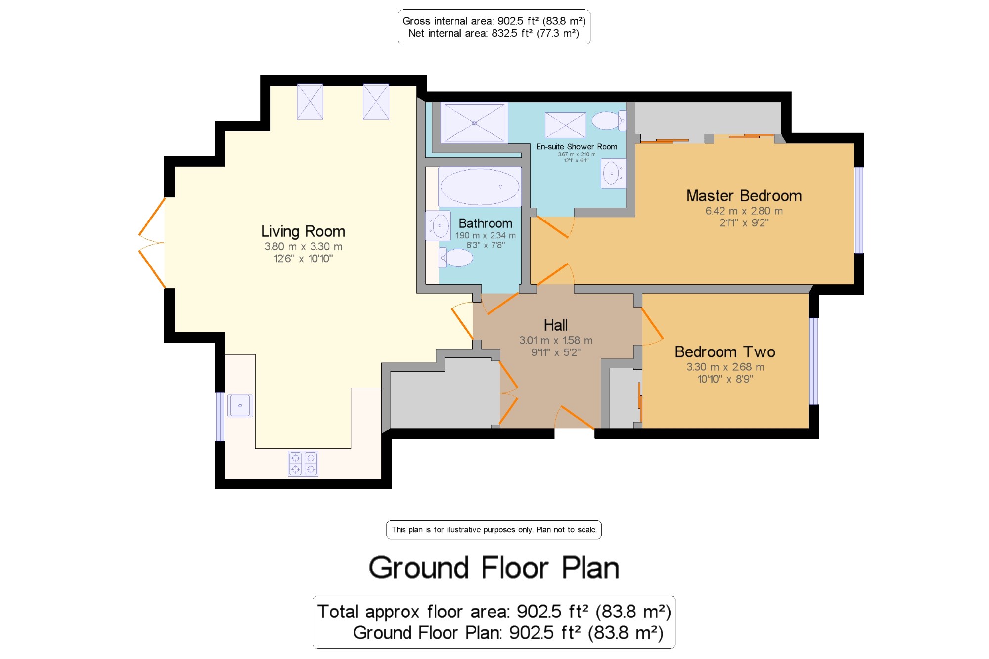 2 Bedrooms Flat for sale in Guildford, Surrey, United Kingdom GU2