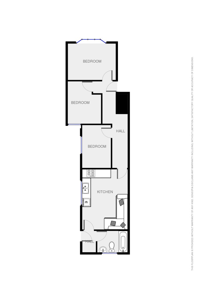 Flat A, 16, Llanbleddian Gardens, Cardiff floorplan