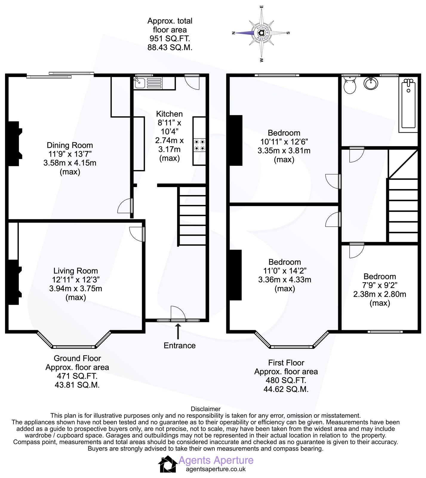 97, Springhead Road, Gravesend floorplan