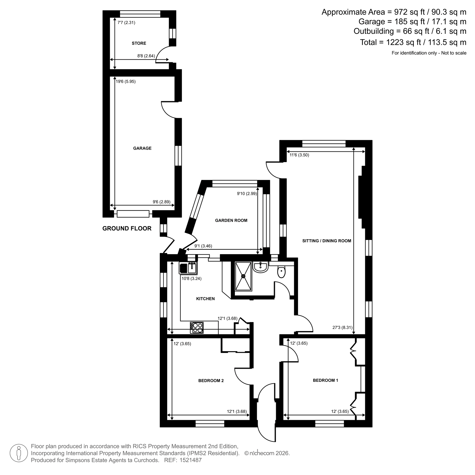 25, Old Hill, Woking floorplan