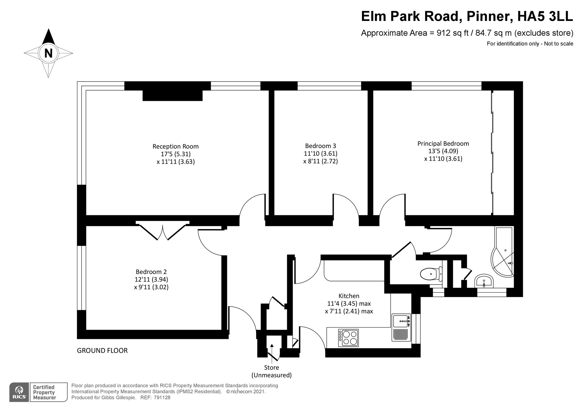 71, Elm Park Court, Pinner floorplan