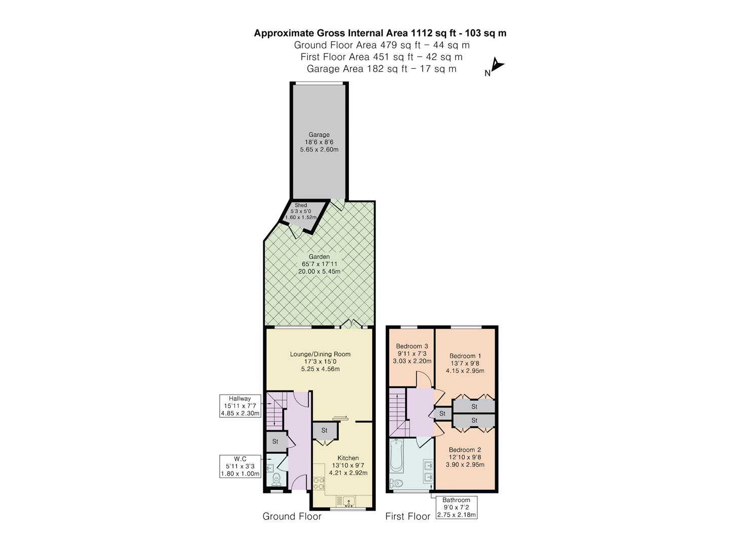 3 Warwick Gardens, Barnet floorplan