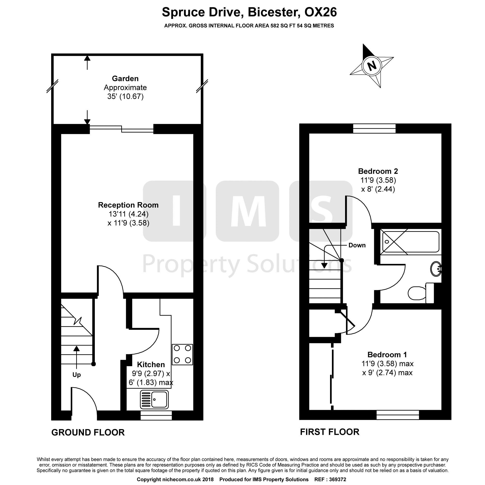 71 Spruce Drive, Bicester floorplan