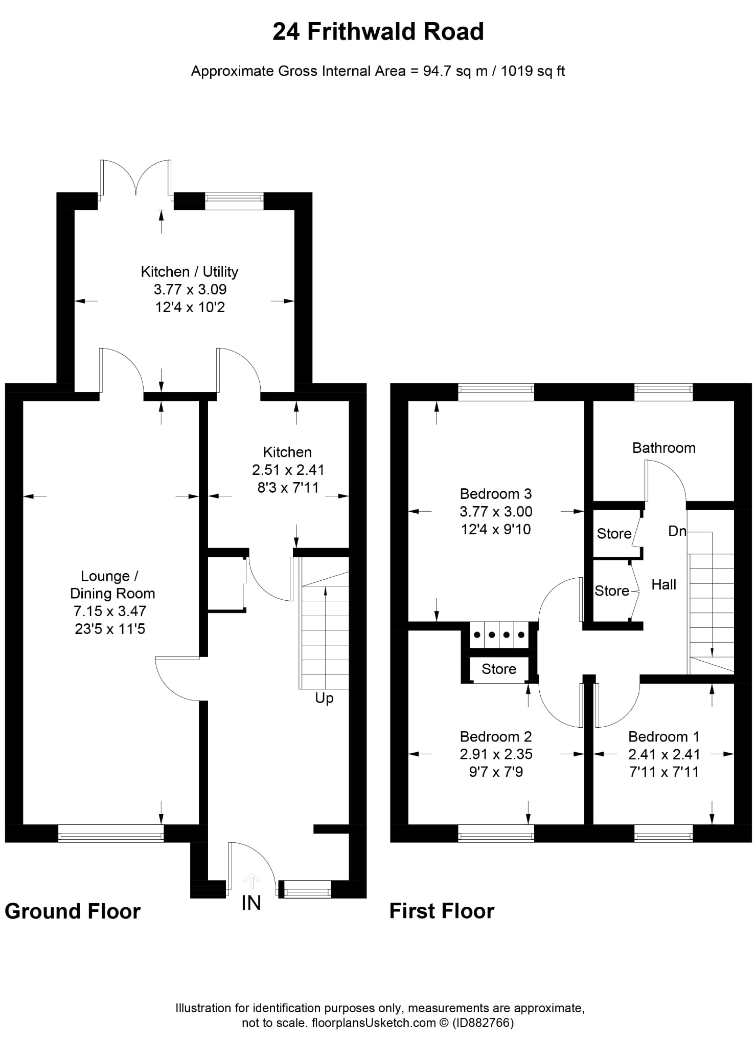 Frithwald Road, Chertsey KT16, 3 bedroom terraced house for sale ...