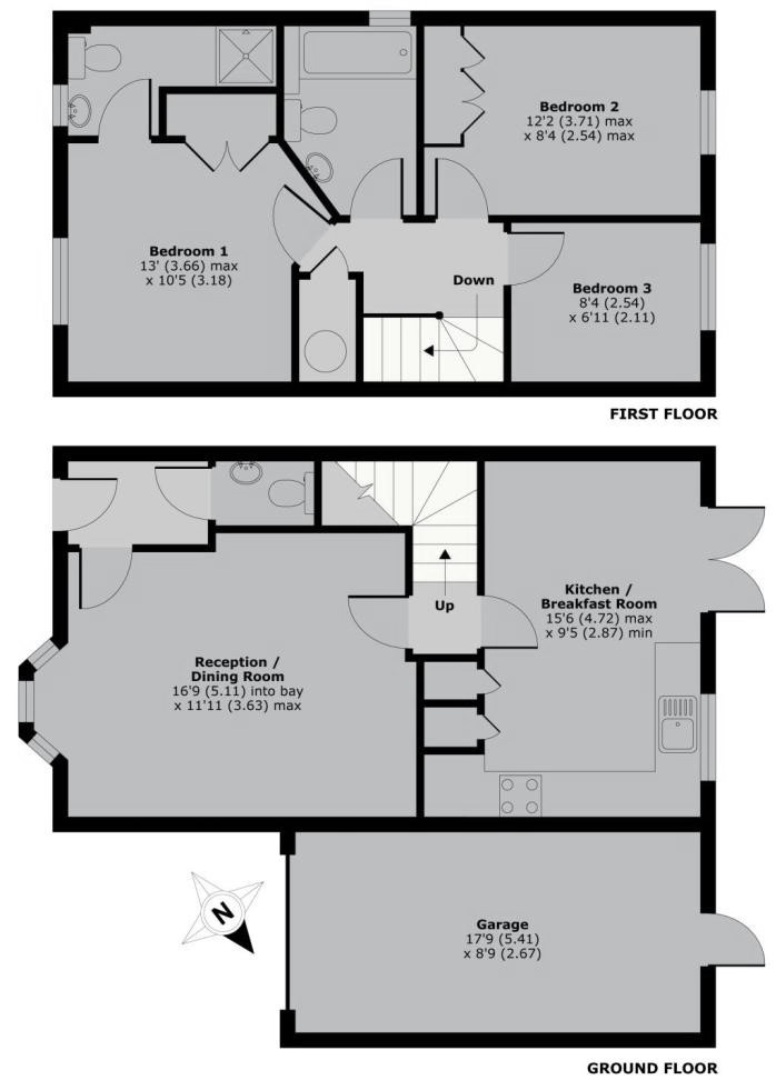 3 Bedrooms Semi-detached house to rent in Goddards Close, Farnborough GU14