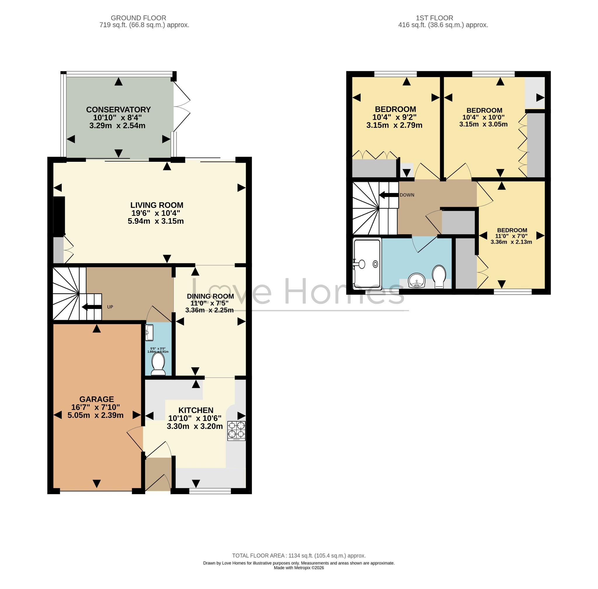 6 Mill Lane, Greenfield, Bedfordshire floorplan
