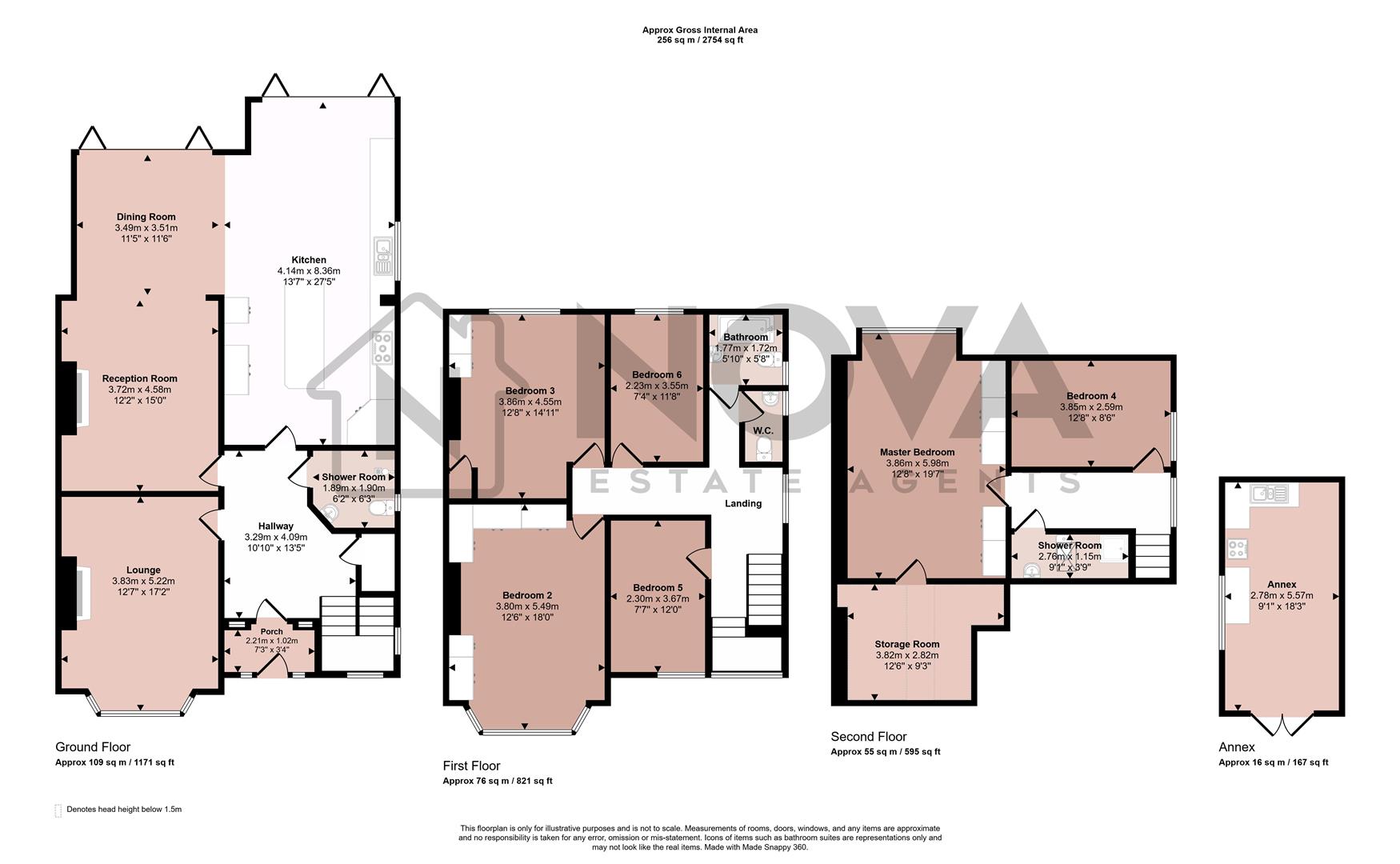 270, Stockingstone Road, Luton floorplan