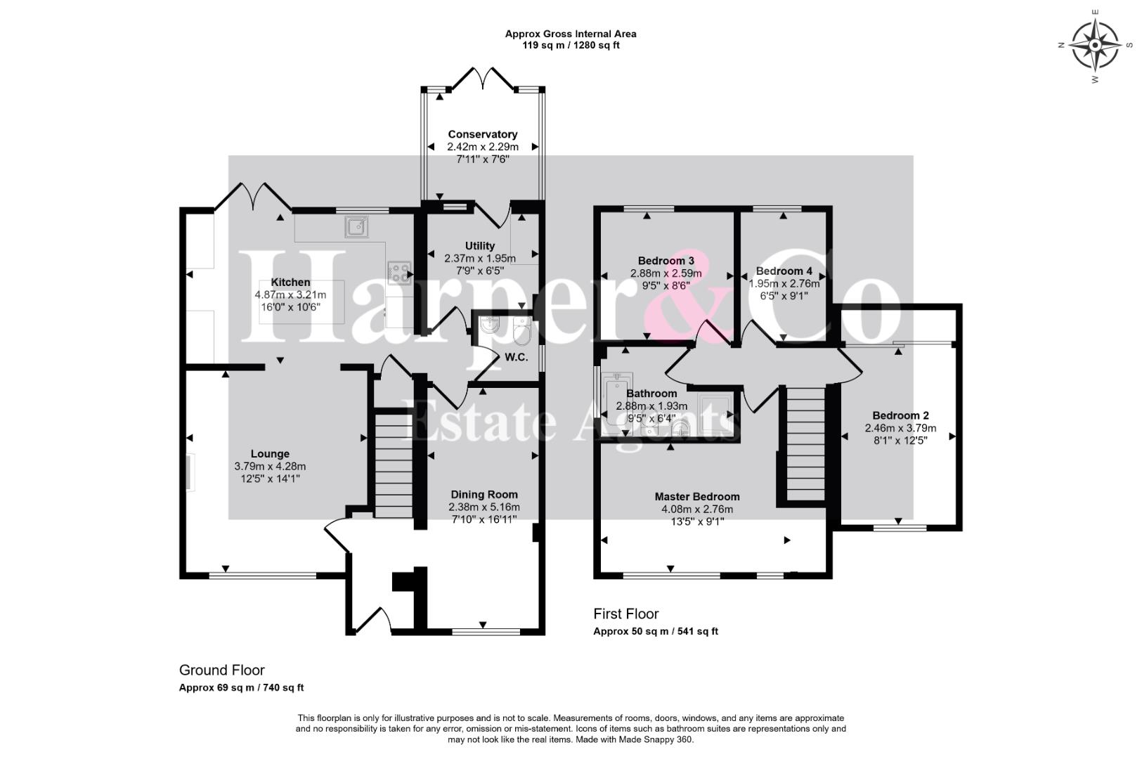 24, Griffiths Close, Yarm floorplan