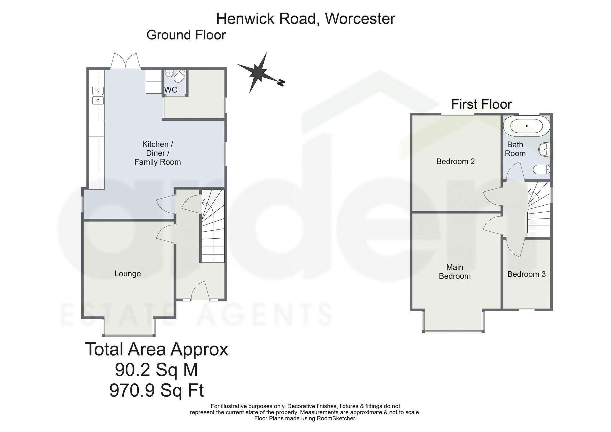 83 Henwick Road, Worcester floorplan