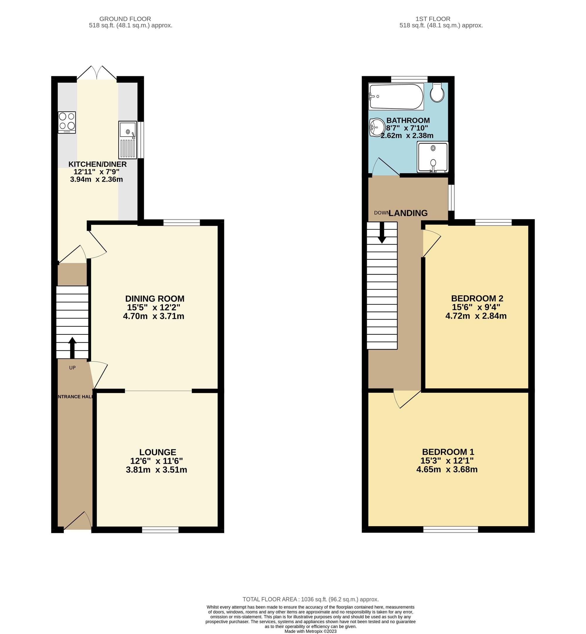 Greenleach Lane, Worsley M28, 2 bedroom terraced house for sale