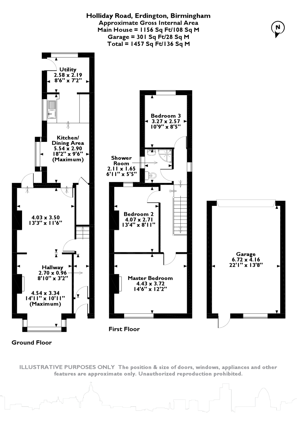 Free property report 39 Holliday Road, Erdington, Birmingham, B24 9HA Chimnie