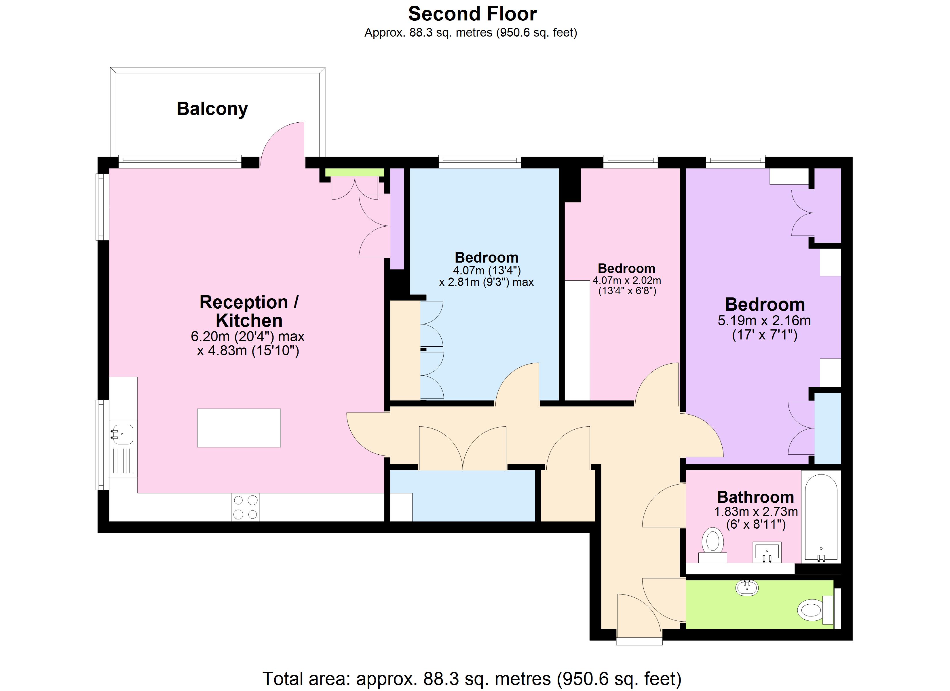 5, Kestrel House, Greenwich floorplan