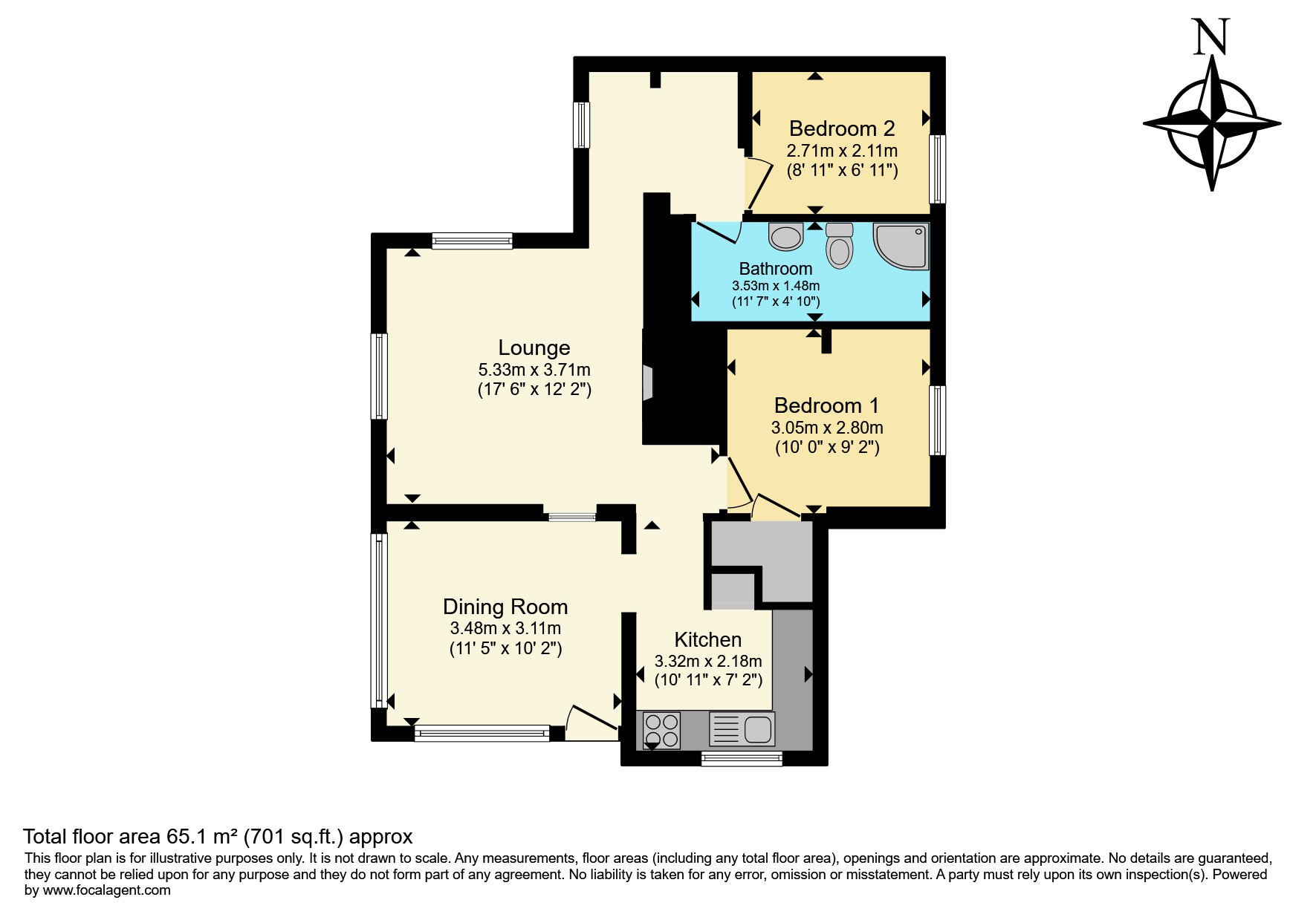 Tollgate House, Norwich Road, Eye floorplan