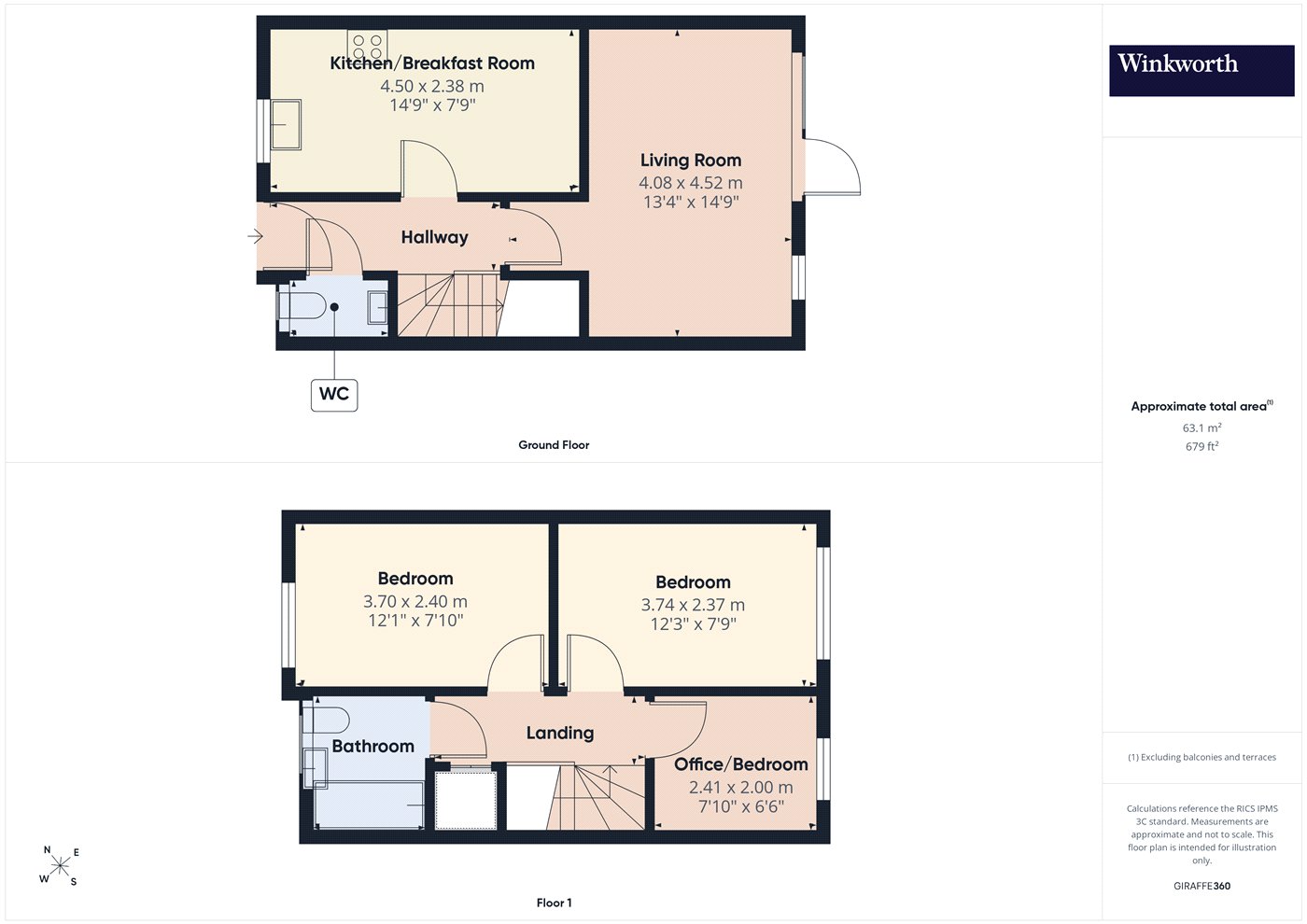 18, Eddleston Way, Reading floorplan