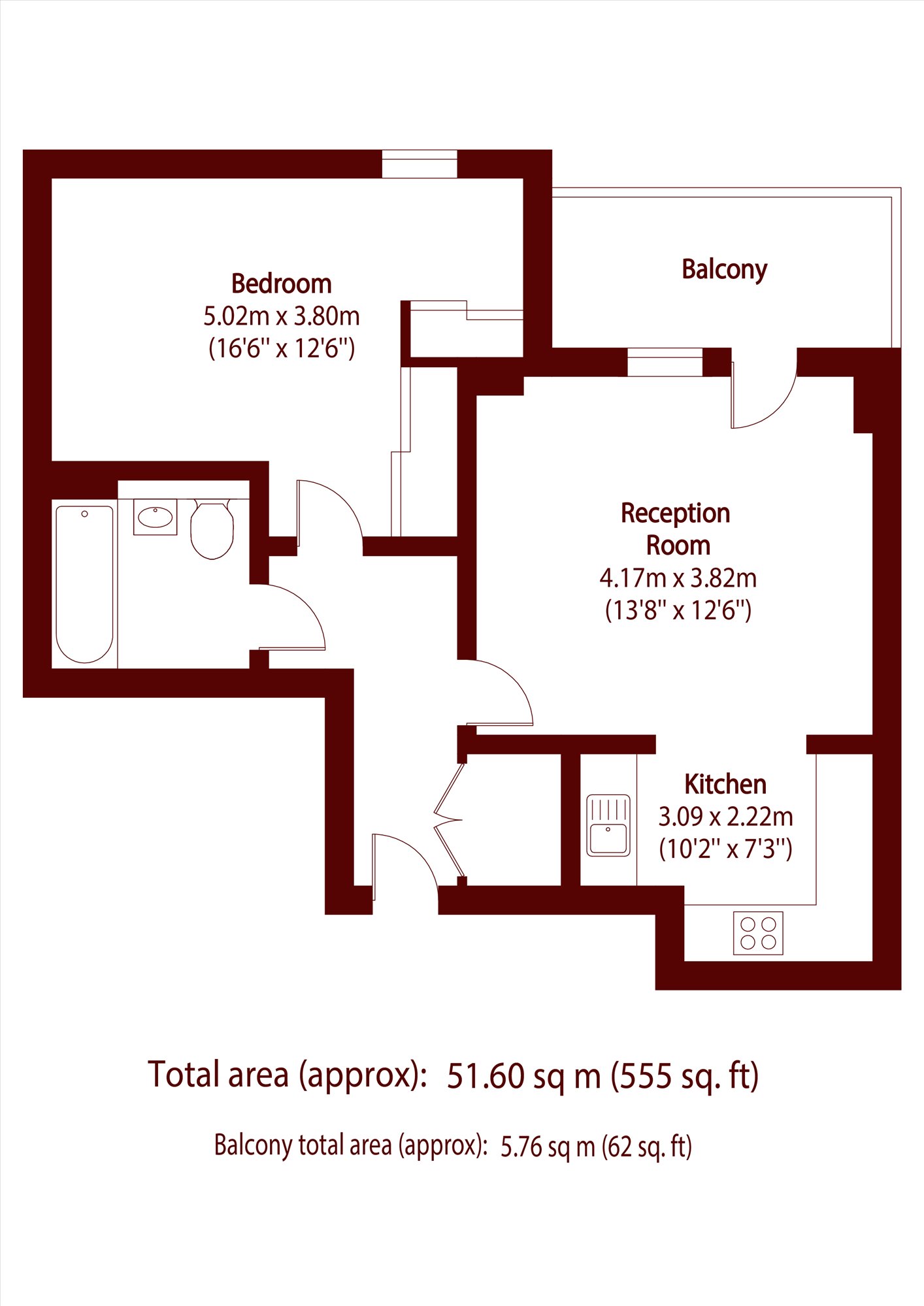 Flat 10 Canaletto Court, 18, Neasden Lane, London floorplan