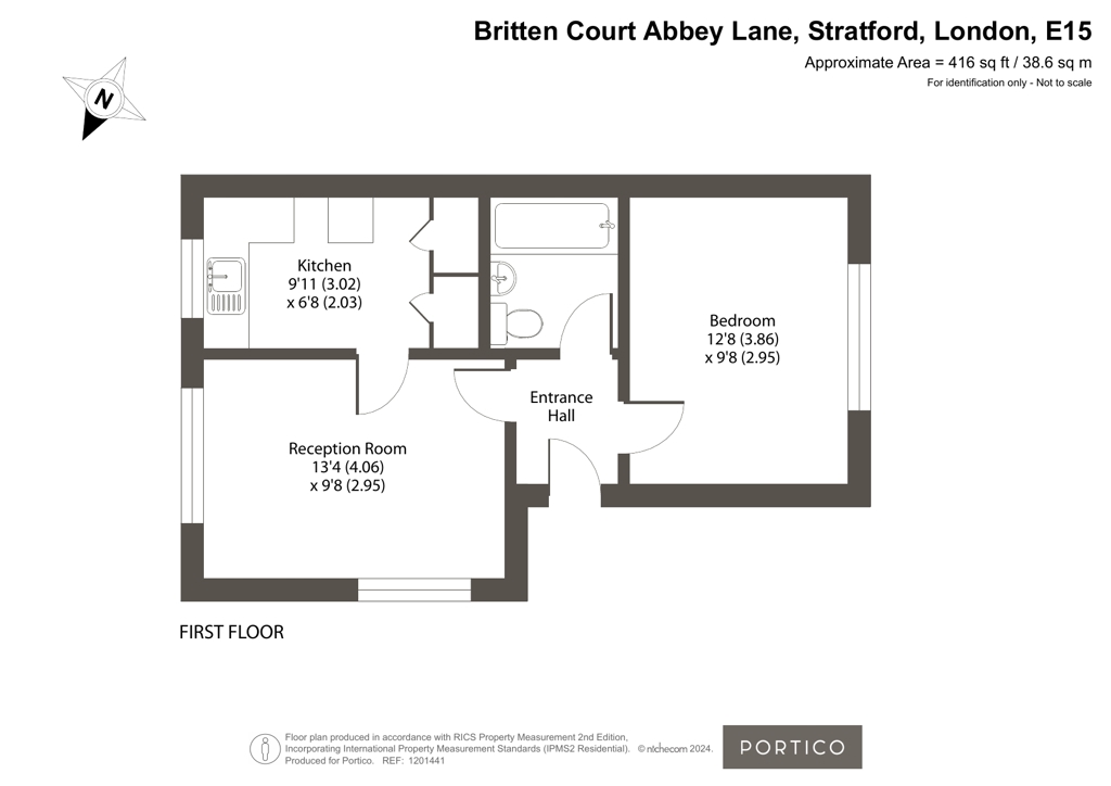 Flat 39, Britten Court,, Abbey Lane, London floorplan