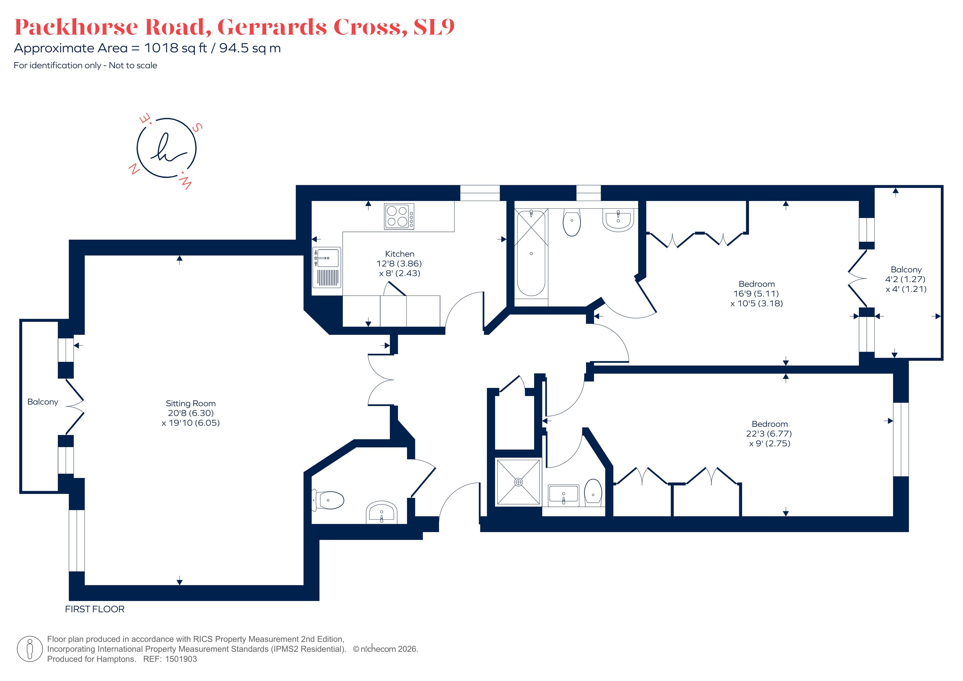 Flat 6, The Lodge, 86, Packhorse Road, Gerrards Cross floorplan