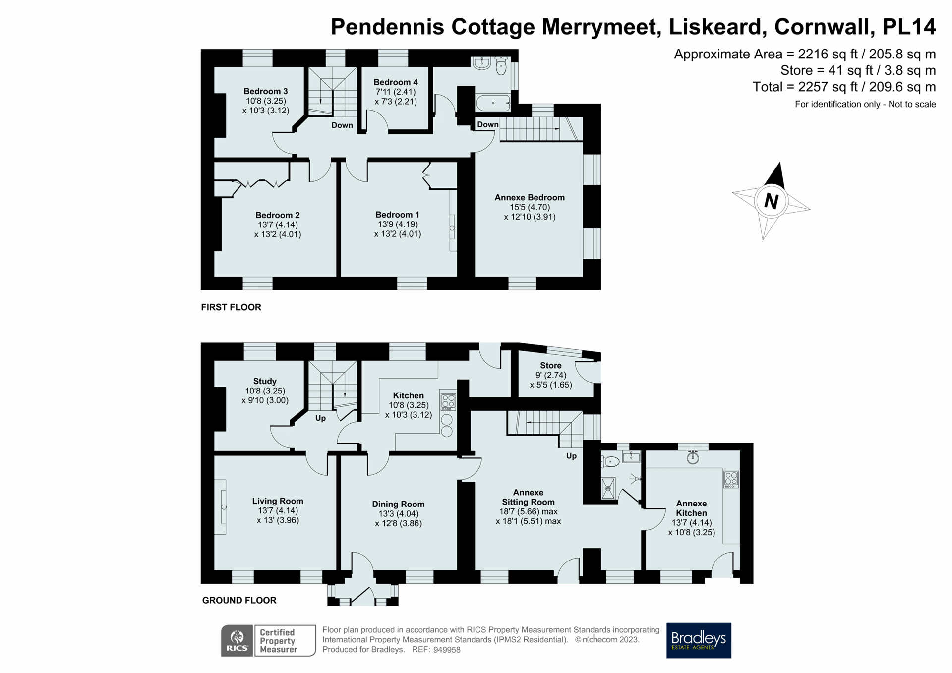 Merrymeet, Liskeard, Cornwall PL14, 5 bedroom semidetached house for