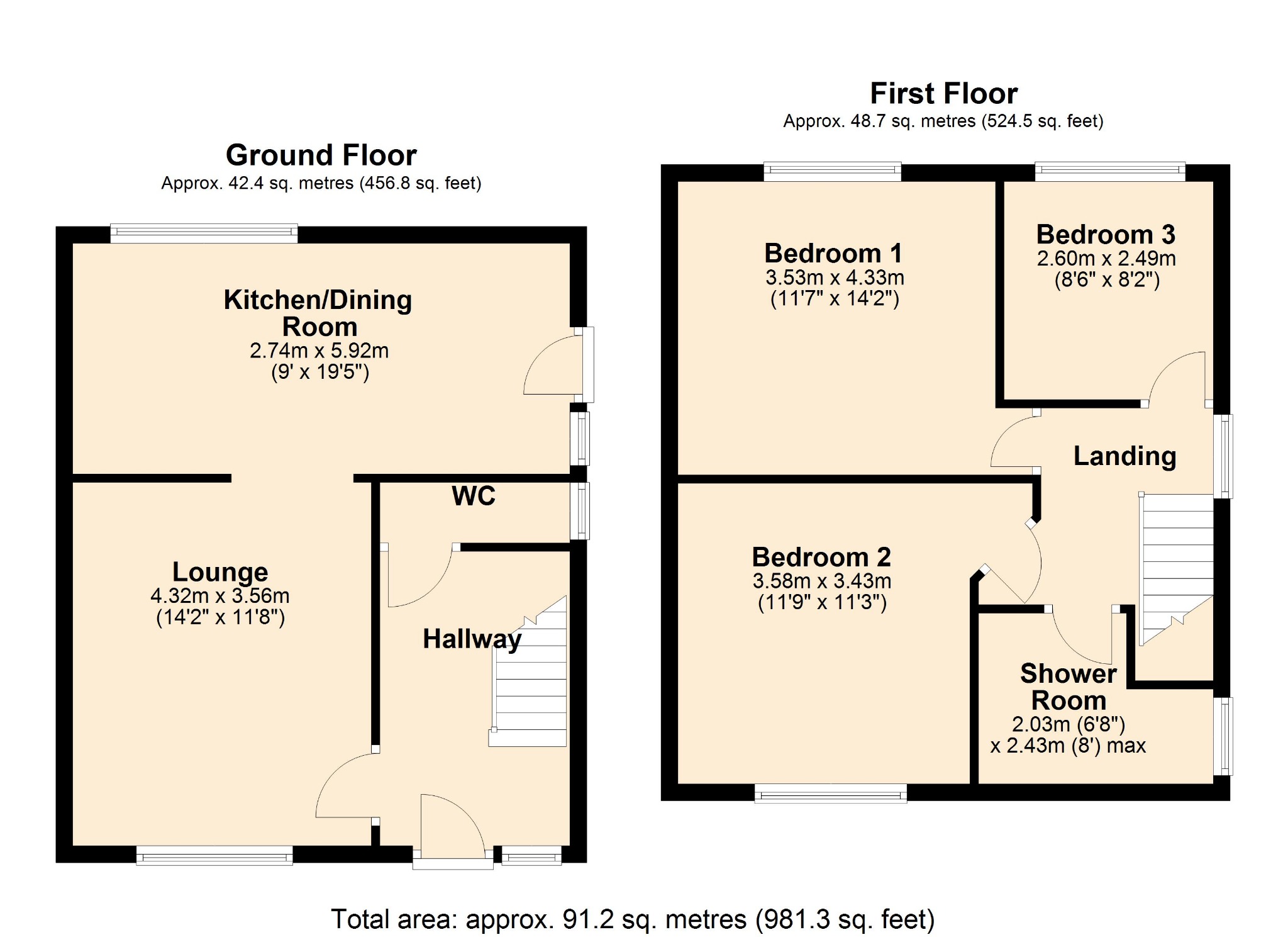 Ashby Road, Braunston, Daventry, Northamptonshire NN11, 3 bedroom semi