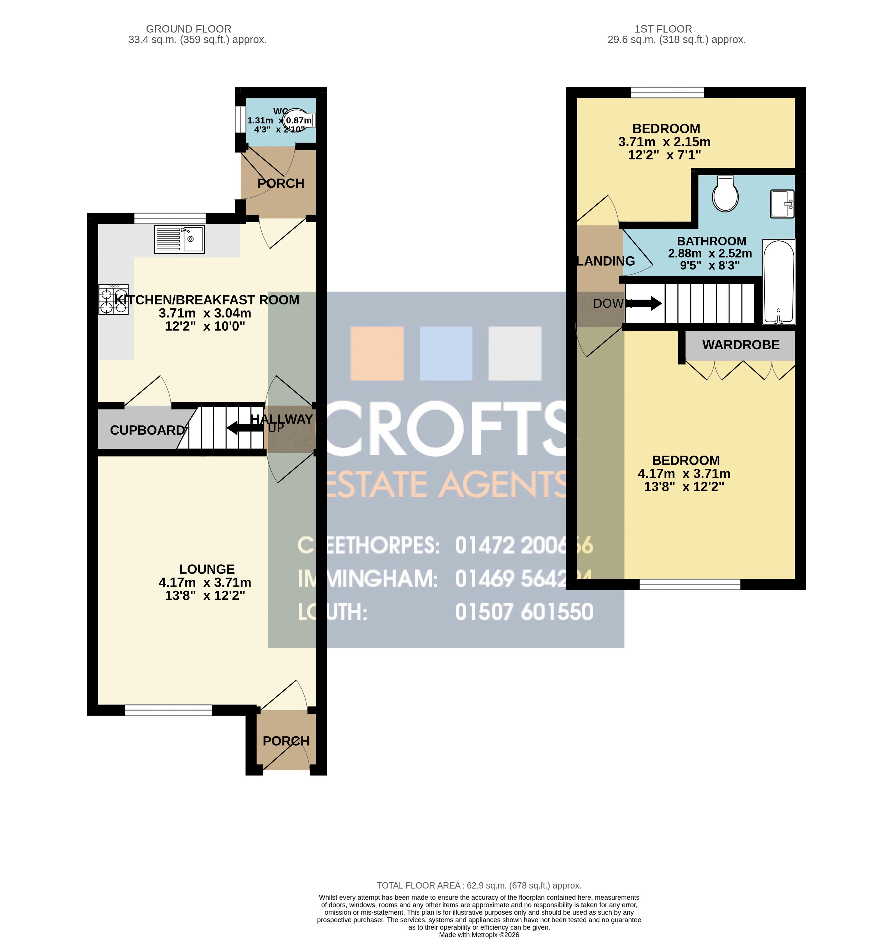 99, Fairview Avenue, Cleethorpes floorplan