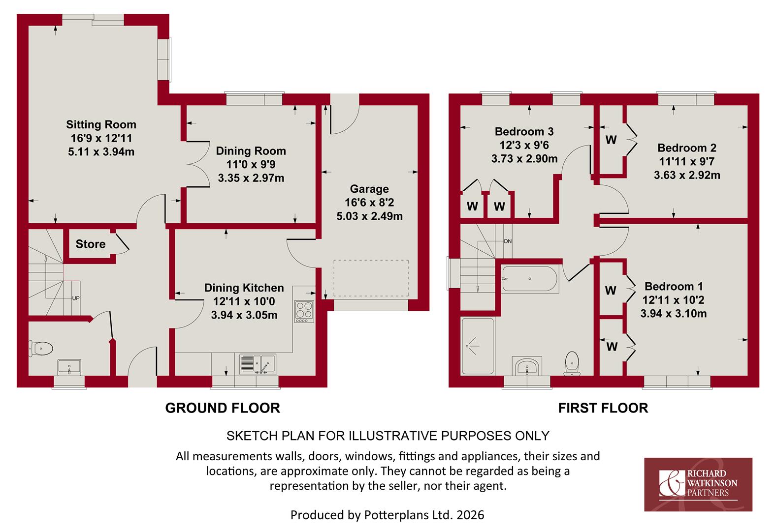 3, Beech Drive, Bottesford floorplan