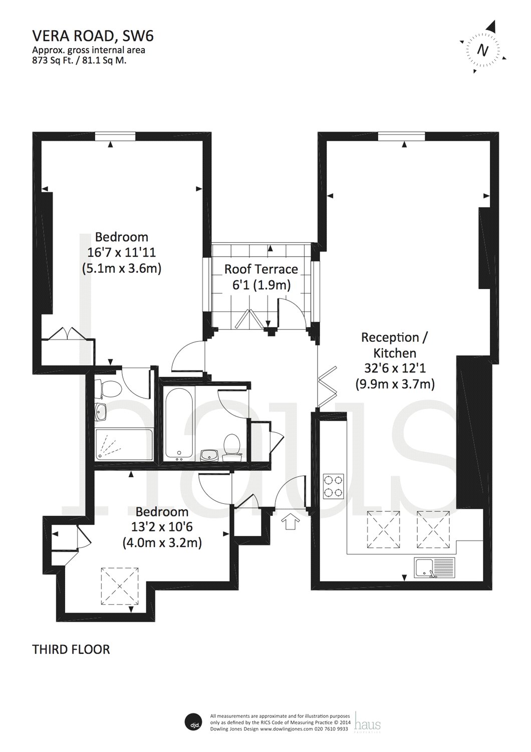 2 Bedrooms Flat to rent in Vera Road, Fulham, London SW6