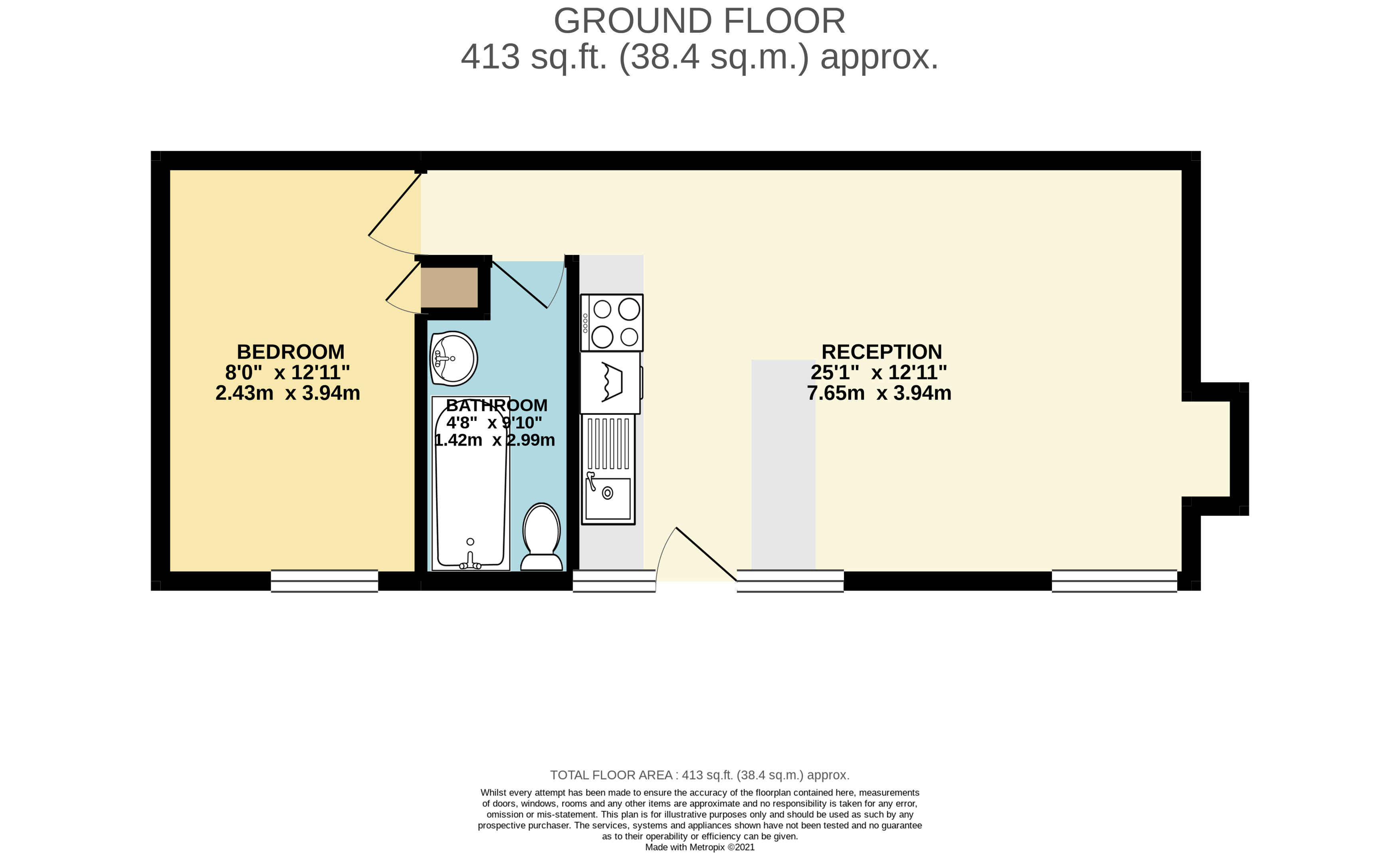 Perranzabuloe, Truro TR4, 1 bedroom bungalow for sale 60049389