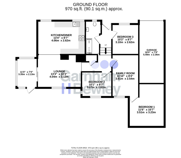 3, Pannell Close, East Grinstead floorplan