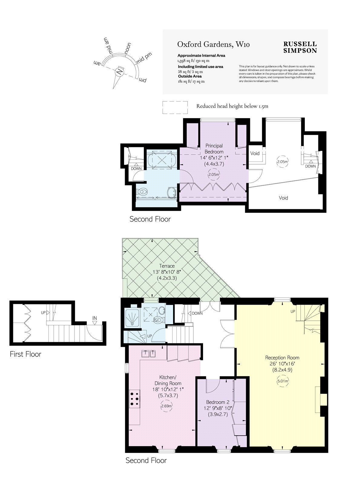Flat D, 75, Oxford Gardens, London floorplan