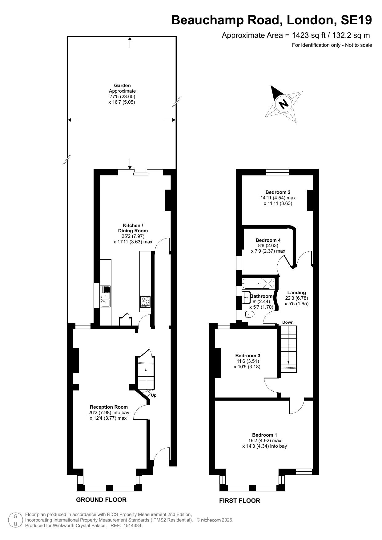 92, Beauchamp Road, London floorplan