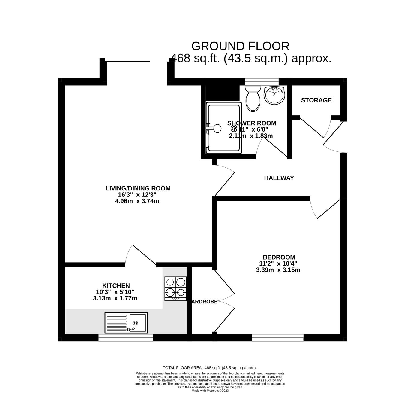 11, Priory Gardens, Abergavenny floorplan