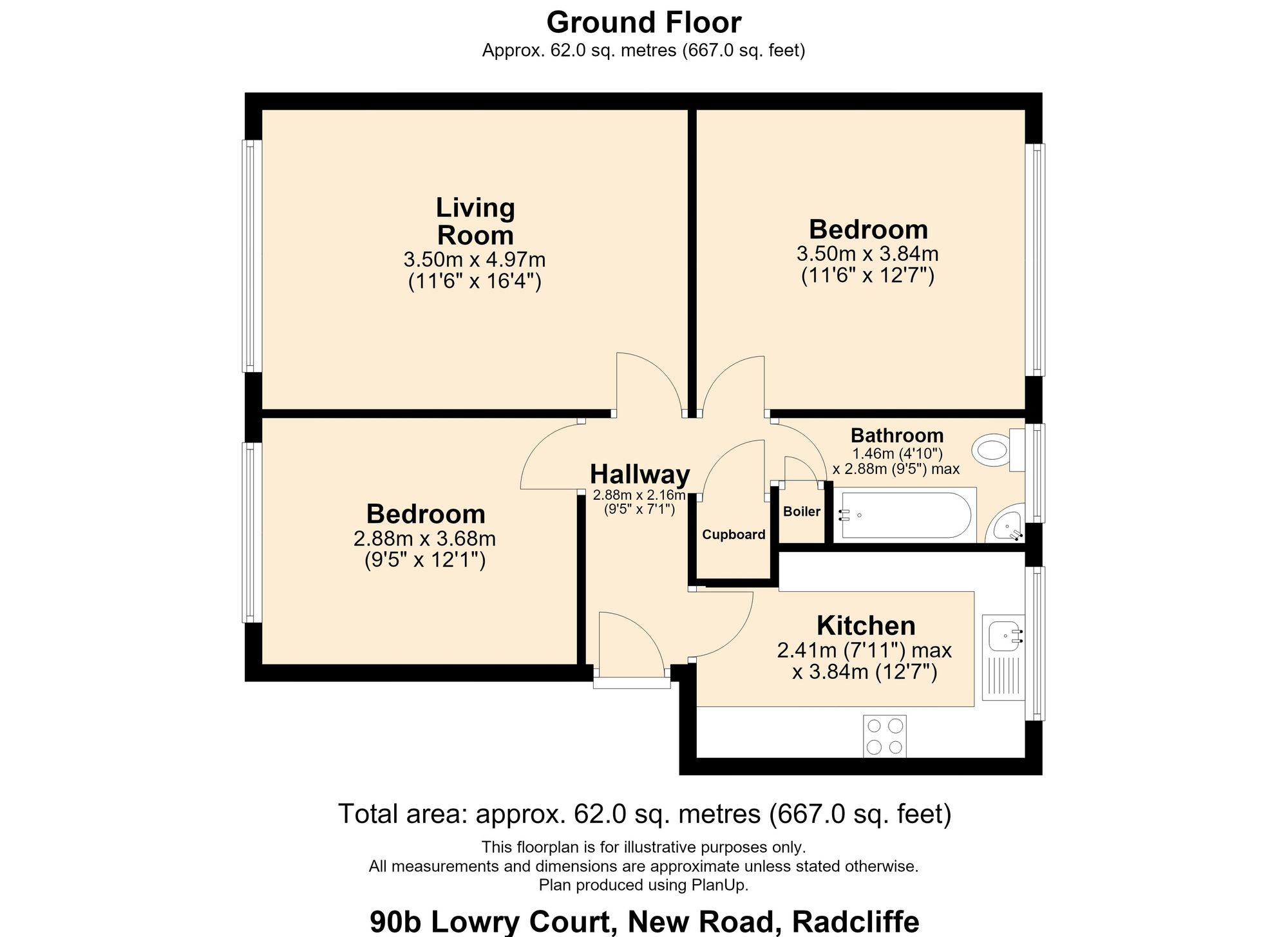 90b Lowry Court Radcliffe New Road, Manchester floorplan