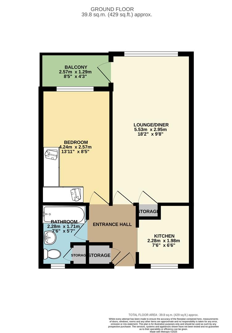 292, Brockles Mead, Harlow floorplan
