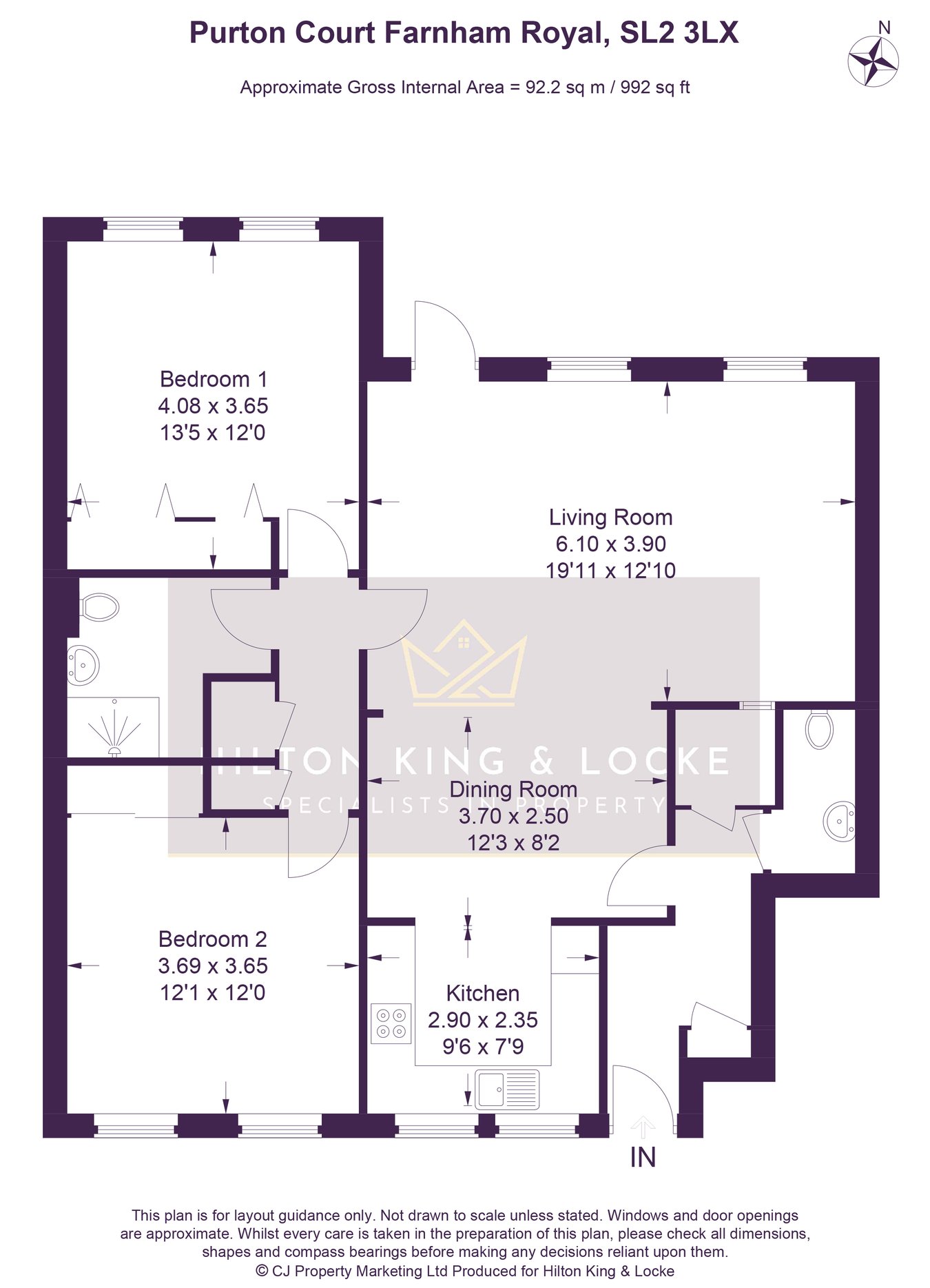 6 Purton Court, Purton Lane, Farnham Royal floorplan