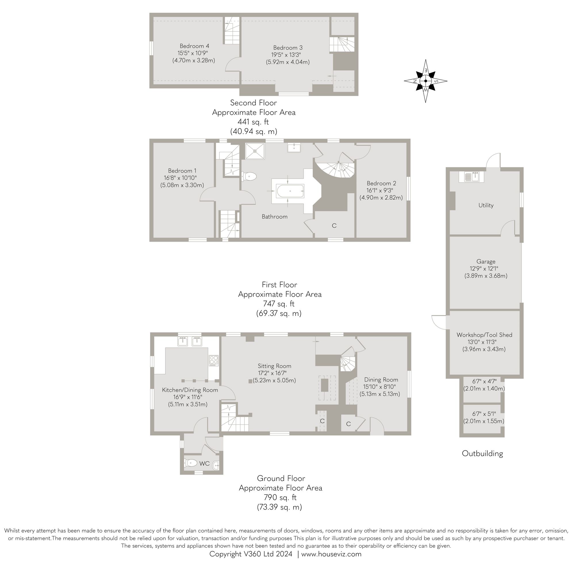 Rattle Row House, 2 Church Lane, Wymondham floorplan
