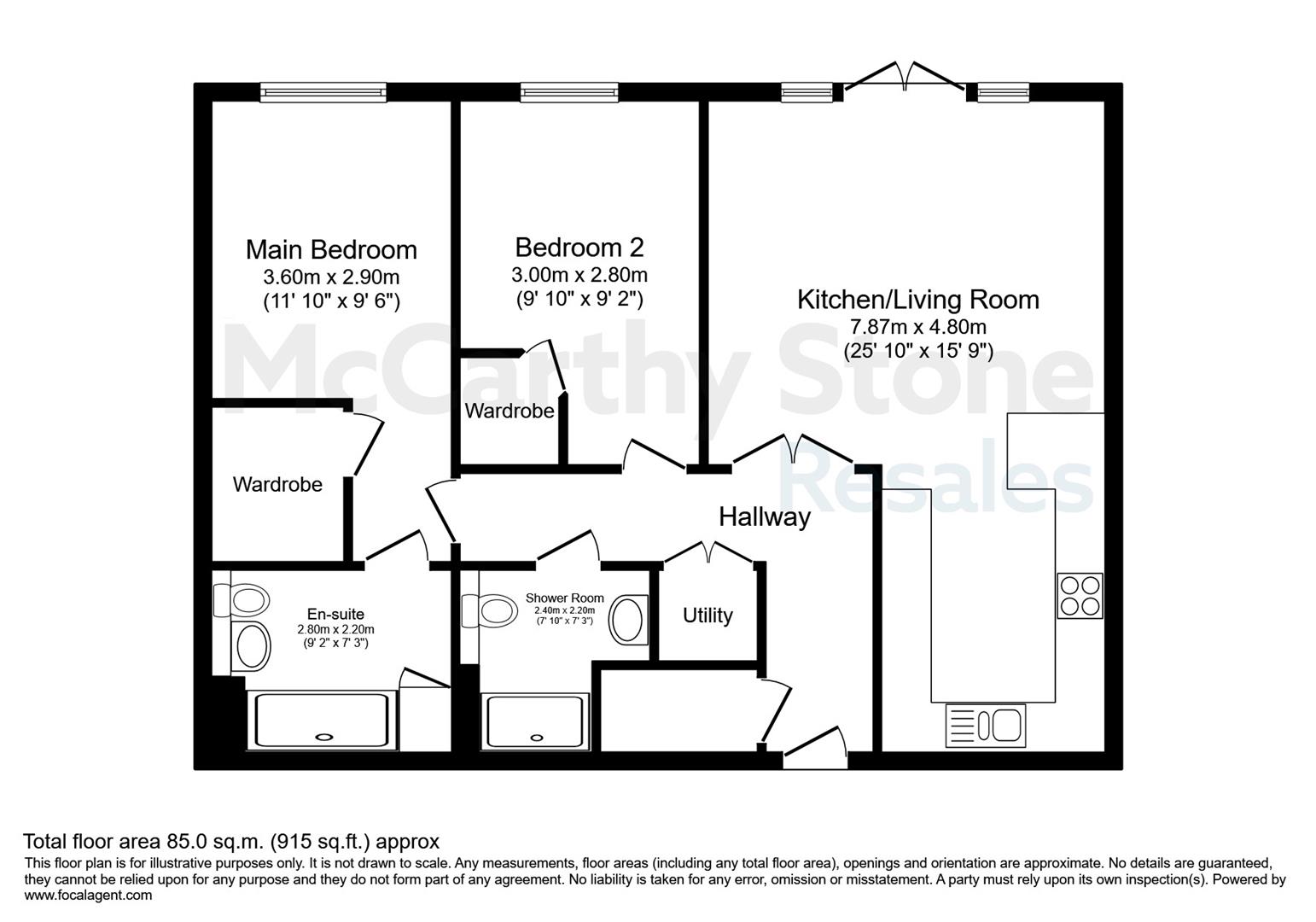 6 Ashbrae, Crookfur Road, Glasgow floorplan