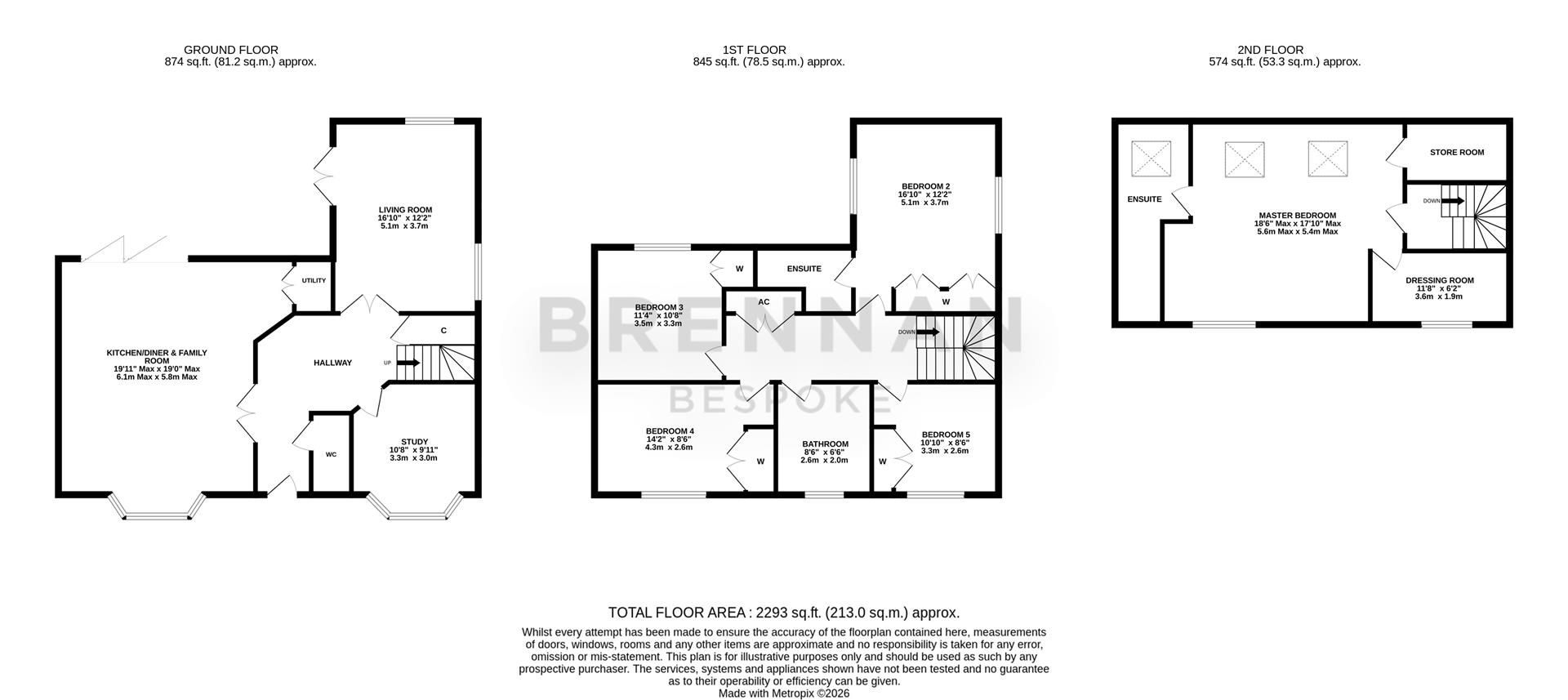 7, Fieldfare Close, Corby floorplan