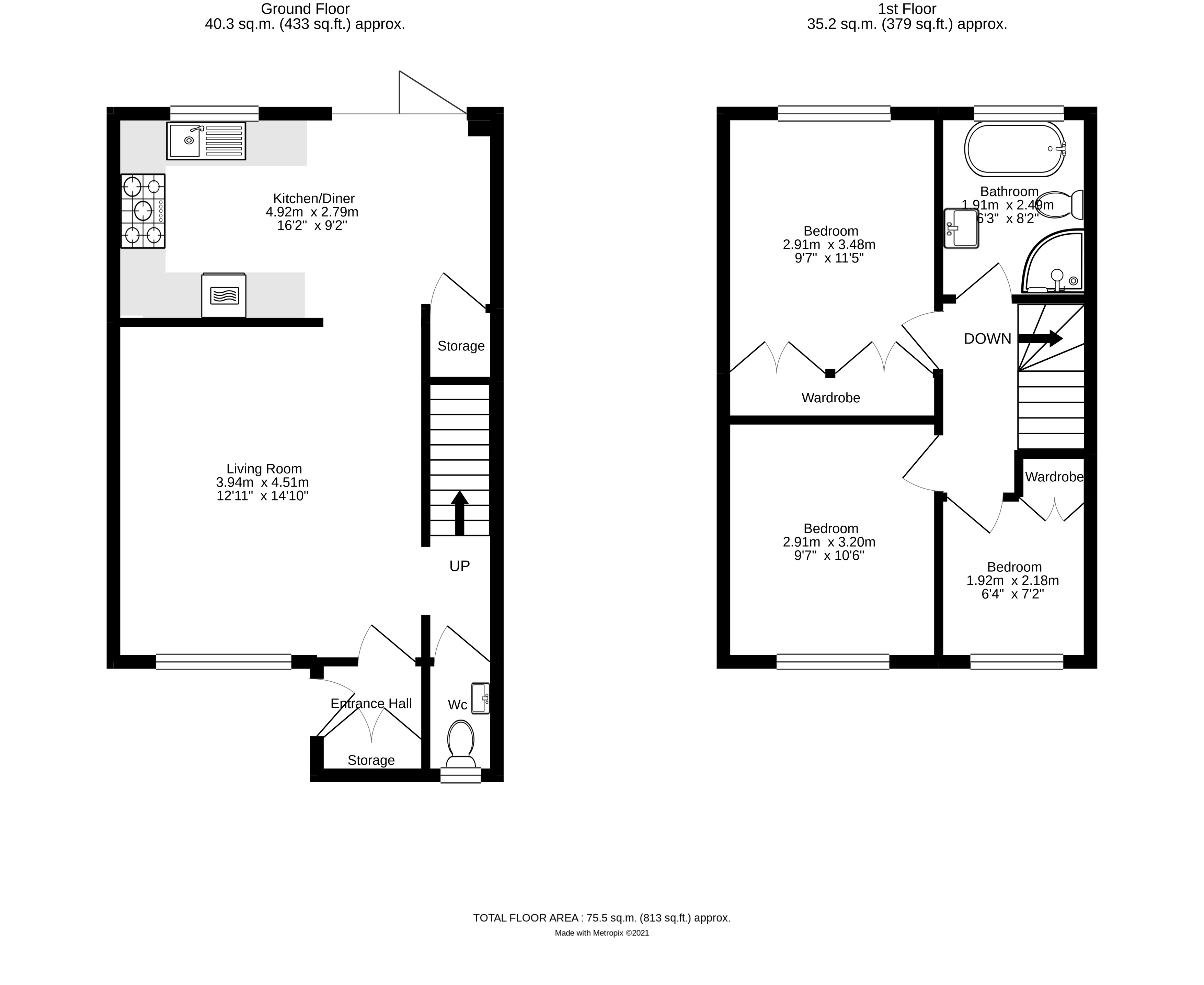 3 bed semidetached house for sale in Woodlands Way, Southwater, West