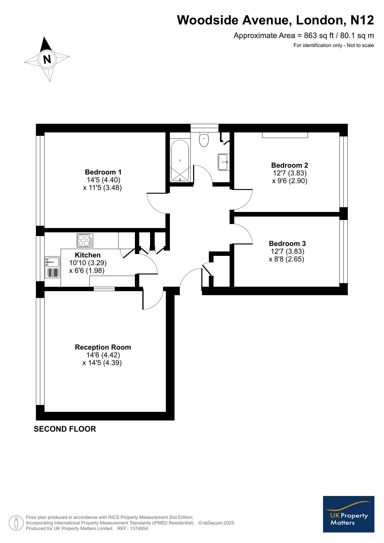 Flat 4A, 11 Woodside Avenue, London floorplan